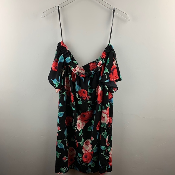 Forever 21 | Black Floral Print Dress - Picture 2 of 3